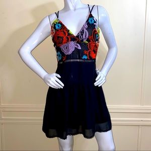 Lulumari Neon Embroidered Dress L bought at UO